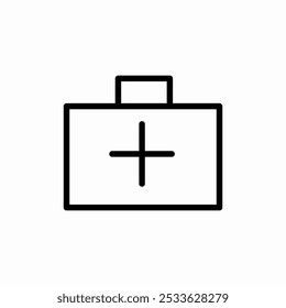 first aid kit icon sign vector