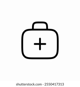 first aid kit icon sign vector