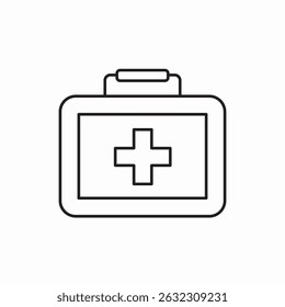 first aid kit icon sign vector