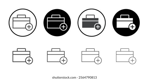 First aid kit icon simple vector symbol