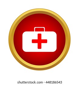 First aid kit icon in simple style on a white background