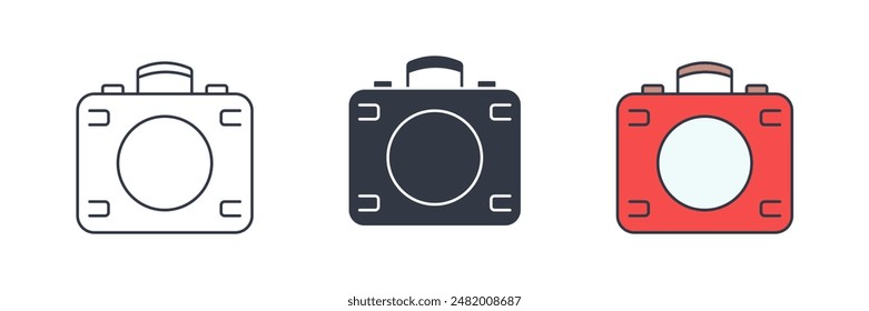 First Aid Kit Icon symbol vector illustration isolated on white background
