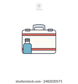 First Aid Kit Icon symbol vector illustration isolated on white background