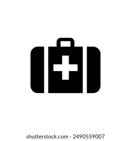 First aid kit icon, symbol, and vector, Can be used for web, print, and mobile