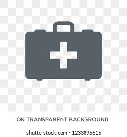 First aid kit icon. Trendy flat vector First aid kit icon on transparent background from Health and Medical collection. 