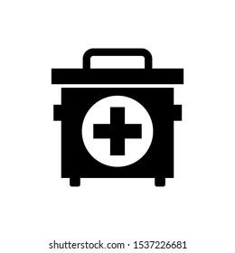 First aid kit icon in trendy flat style isolated on white background