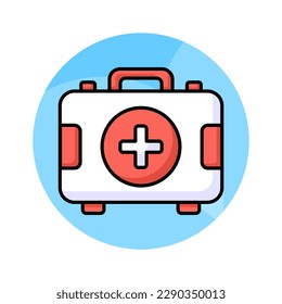 The first aid kit icon typically represents a collection of supplies and equipment used to provide medical assistance in emergency situations