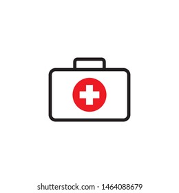 first aid kit icon vector illustration