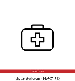 First Aid Kit Icon Vector Illustration