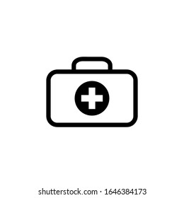 First Aid Kit Icon Vector Illustration