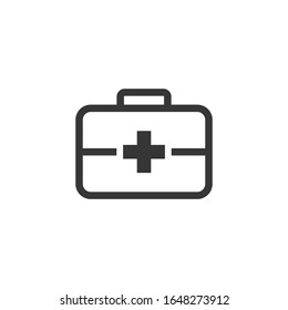 Ilustración del vector de icono del kit de primeros auxilios