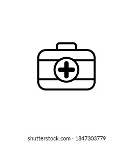 First Aid Kit Icon Vector Illustration