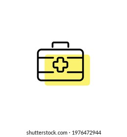 First Aid Kit Icon Vector Illustration Design
