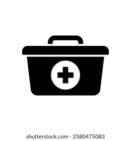first aid kit icon vector design template simple and clean