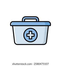first aid kit icon vector design template simple and clean