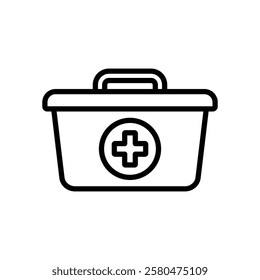 first aid kit icon vector design template simple and clean