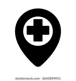 First aid kit icon vector. Ambulance illustration sign. first aid post symbol.