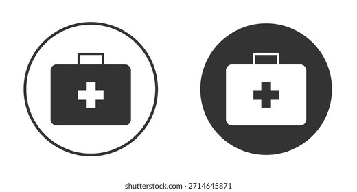 First aid kit icon vector illustration solid. vector logo template in trendy flat style