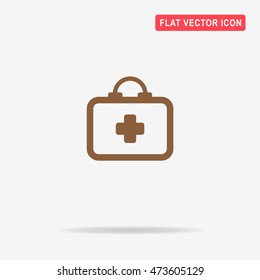 First aid kit icon. Vector concept illustration for design.