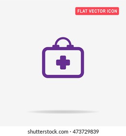 First aid kit icon. Vector concept illustration for design.