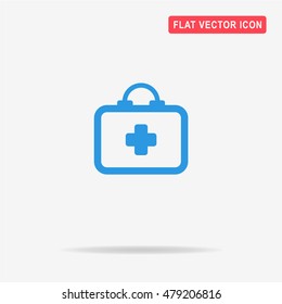 First aid kit icon. Vector concept illustration for design.