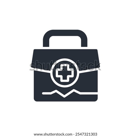 first aid kit icon. vector.Editable stroke.linear style sign for use web design,logo.Symbol illustration.