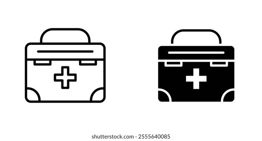 First aid kit icons for app and websites.