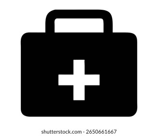 First Aid Kit Icons, Emergency Cross Symbols, Vector file.