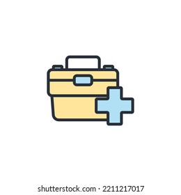 first aid kit icons  symbol vector elements for infographic web