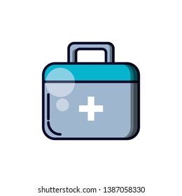 first aid kit isolated icon