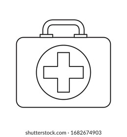first aid kit isolated icon vector illustration design