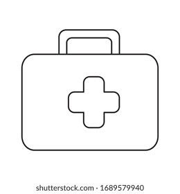 first aid kit isolated icon vector illustration design