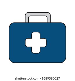 first aid kit isolated icon vector illustration design