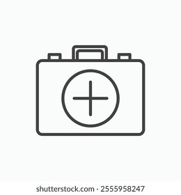 First aid kit isolated icon. vector illustration.