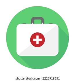 First aid kit isolated on white, illustration