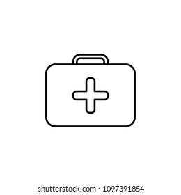 first aid kit line icon. Element of simple medicine icon for mobile concept and web apps. Thin line first aid kit icon can be used for web and mobile