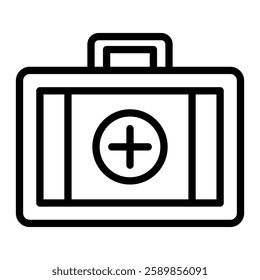 First Aid kit Line Icon Design For Personal And Commercial Use