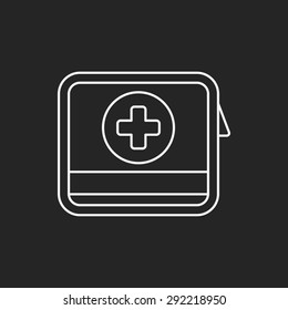 First aid kit line icon