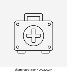 First aid kit line icon