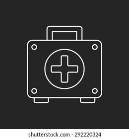 First aid kit line icon