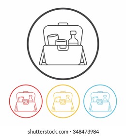 First aid kit line icon