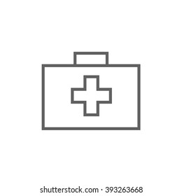 First aid kit line icon.