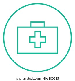 First aid kit line icon.