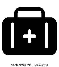 
First aid kit for medical emergency 
