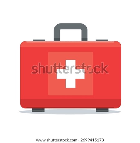 First Aid Kit Medical Emergency Box Vector Illustration