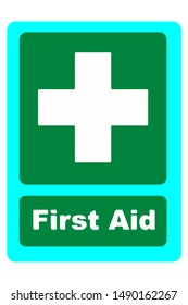 First aid kit medical icon vector
