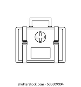First aid kit medical icon vector isolated