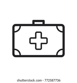 first aid kit medical icon, first aid box icon 