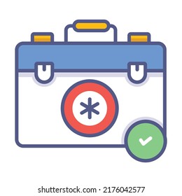 kit de primeros auxilios Diseño de conceptos modernos, ilustración vectorial