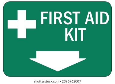 First aid kit sign and labels
